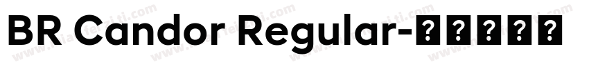 BR Candor Regular字体转换